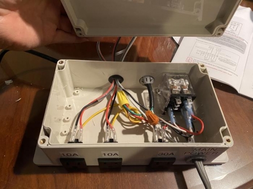 project box with relay