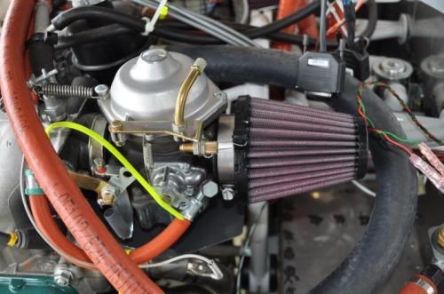 Carb air filter installed