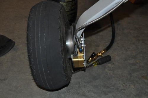 Rotated left tire