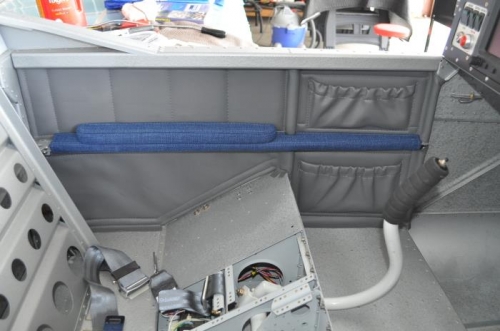 Upholstery on side of Fuselage