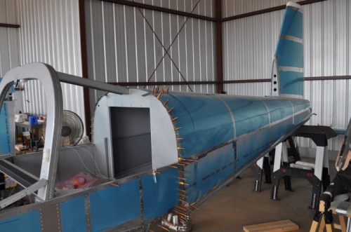 Tailcone clecoed to Fuselage
