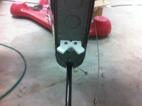 Internal rudder stop