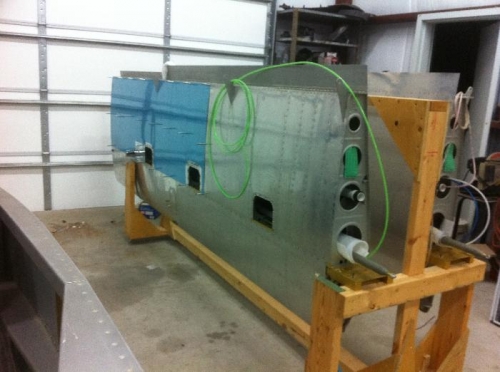 Left wing ready for fitting