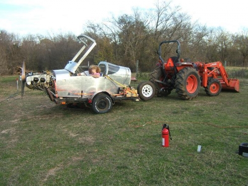 I used the old fuselage as a test stand