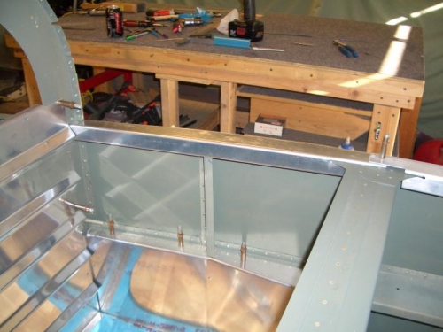 The forward edge will be trimmed to butt up against the forward canopy deck