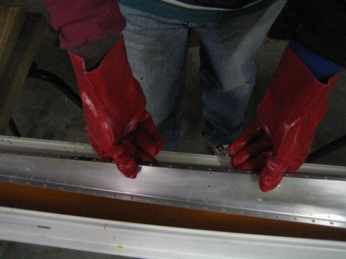 Immersing parts in alodine - good protective gloves