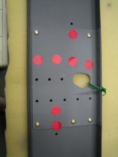 Aileron push rod opening