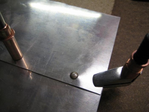 My first rivet!!  only 1M to go!