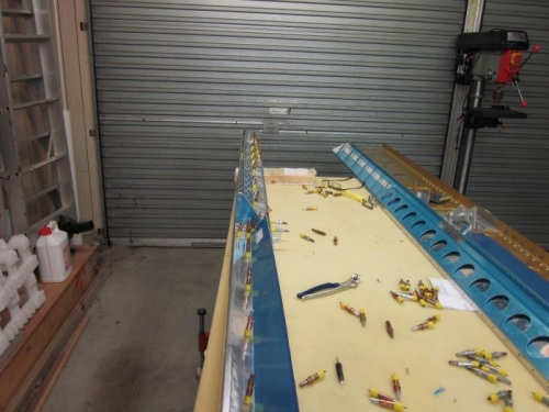 both in place on rear spar