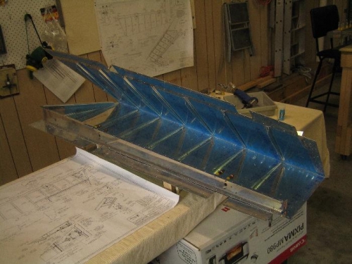 Right Elevator early assembly