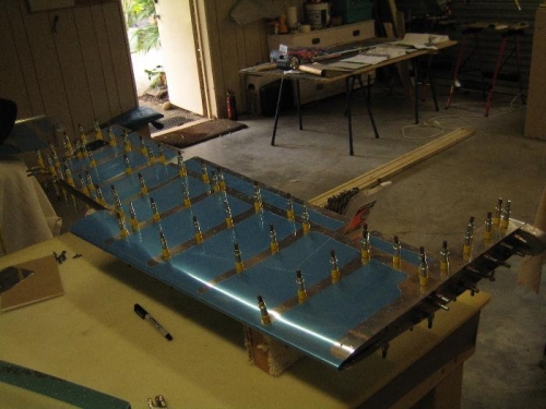 Left Elevator early assembly