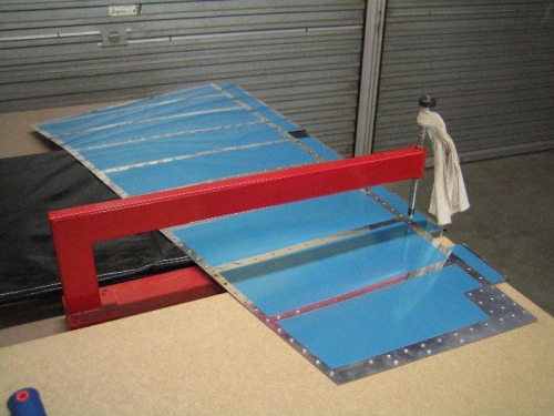 Dimpling Rudder Skin