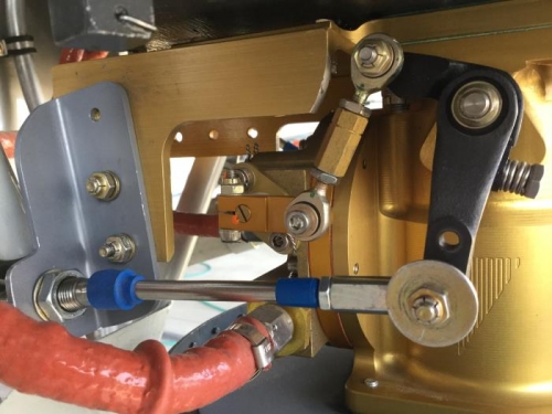 Idle mixture linkage & throttle lever