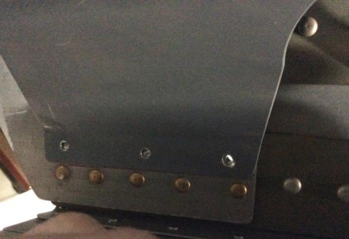 Removed rivets