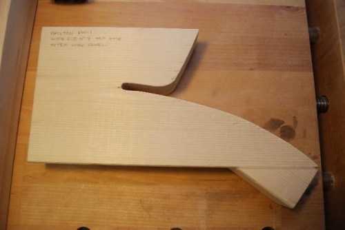 Capstrip bending jig for outer wing panel nose rib 4
