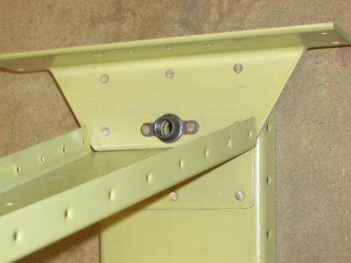 Lower rudder structure, now riveted. OOPS - spot the error!