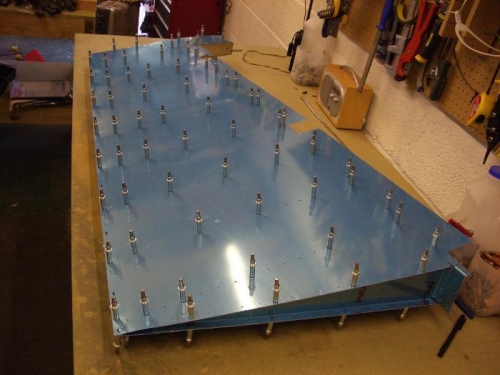 Dry fit of rudder - this thing is big.