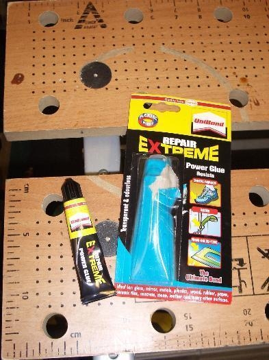 Adhesive used on rudder trailing edge