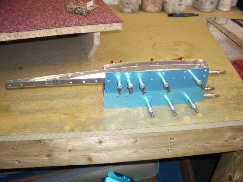 Upper rudder rib and counterweight fairing