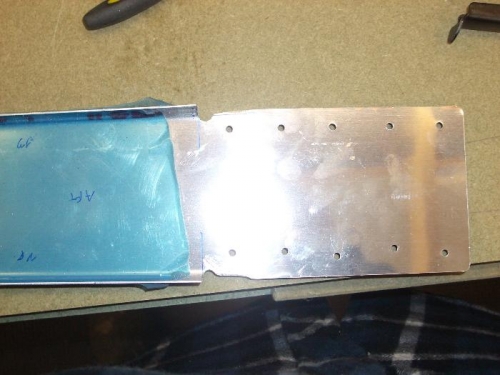 Bend relief and cut-back flange.  Needs tidying up.