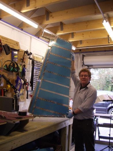 Rudder final-cleco'd prior to disassembly and priming