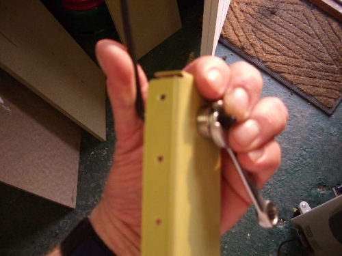 #10 screw dimpler in use