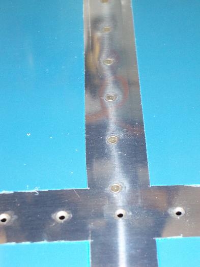 Rivets in rudder skin