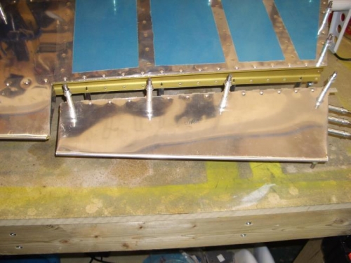 How the trim tab fits into the recess