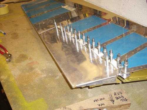 Tab attached by template. NB drill bit.