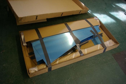 Empennage skins, tightly packed