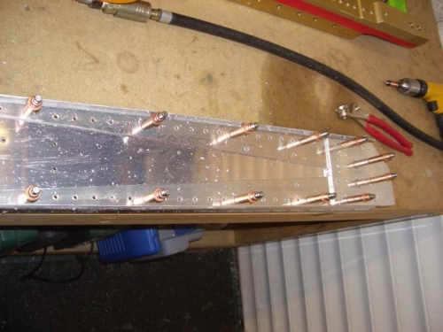 Match drilling the spar doublers