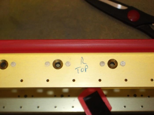 Both rivets squeezed; note Alodine'd c/sinks