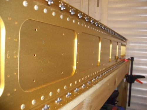 All tank nutplates rivetted in place