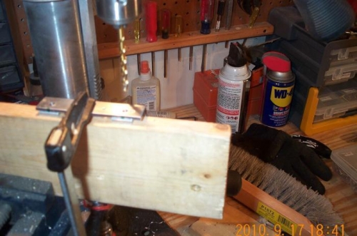 Ready to drill 3/16 hole