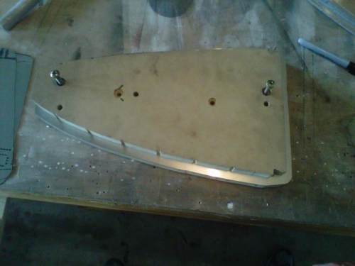 Rib blank sandwiched between form and crush blocks