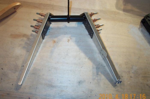 Completed rudder horn