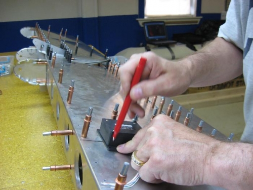 Laying out hole pattern for servo