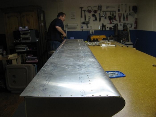 Finishing the riveting