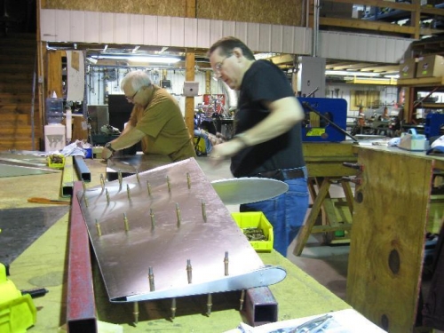 Clecoing on the skins