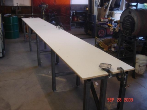 Screwing top on the frame