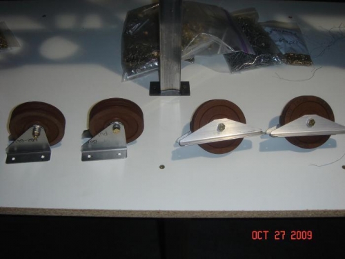 Machine pulley brackets