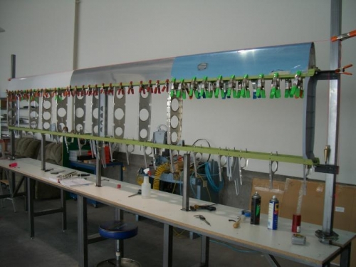 Clamp nose skins on!