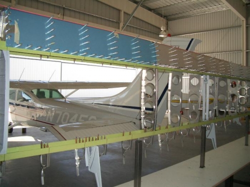 drill and cleco nose ribs