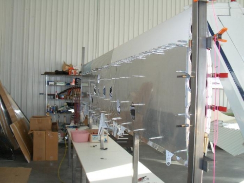 Drilling bottom skins