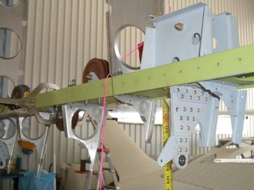 Alogn pulley with a laser level