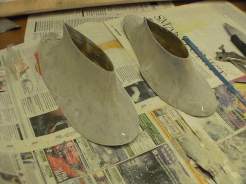 Two fairings ready for final finish.