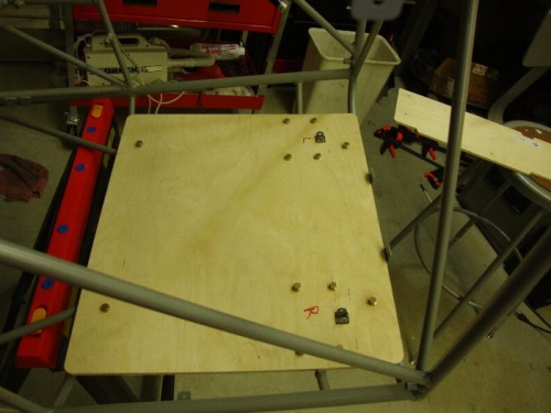 Fitted forward floor board