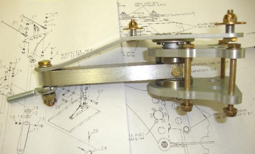 Assembled aileron bellcrank