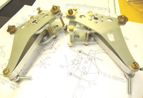 Both bell cranks finished