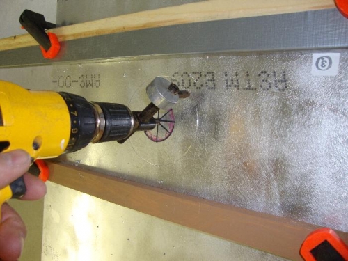 cutting fuel cap opening